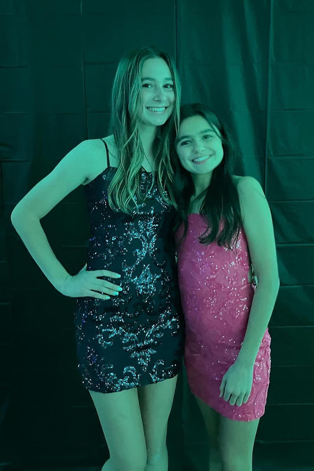 Misshow Sparkly Champagne Sequins Spaghetti Straps Tight Short Homecoming Dress/Mini Dress
