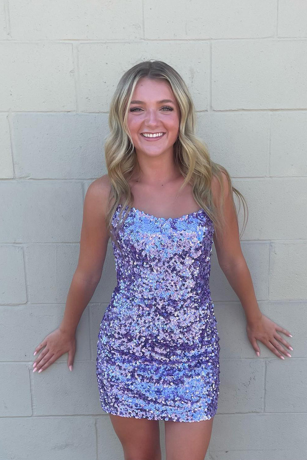 Misshow Sparkly Fuchsia Sequins Strapless Sleeveless Tight Homecoming Dress/Mini Dress