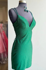 Misshow Tight Royal Blue Sequins Homecoming Dress/Mini Dress