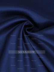 Mother of the Bride A-Line Princess Dress with Scoop Neck Half Sleeves and Bow Belt