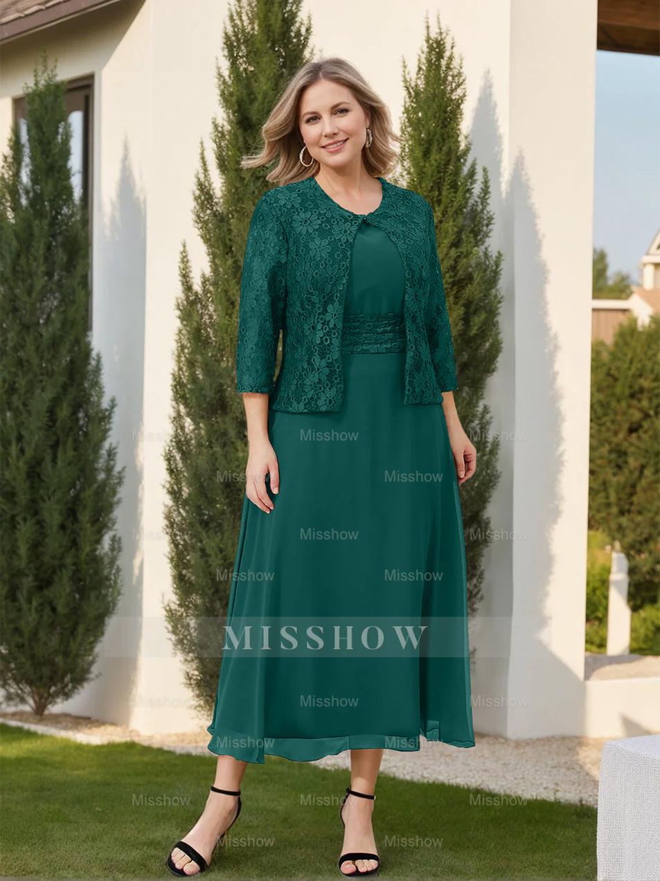 Mother of the Bride A-Line/Princess Dresses Featuring Applique and Jacket