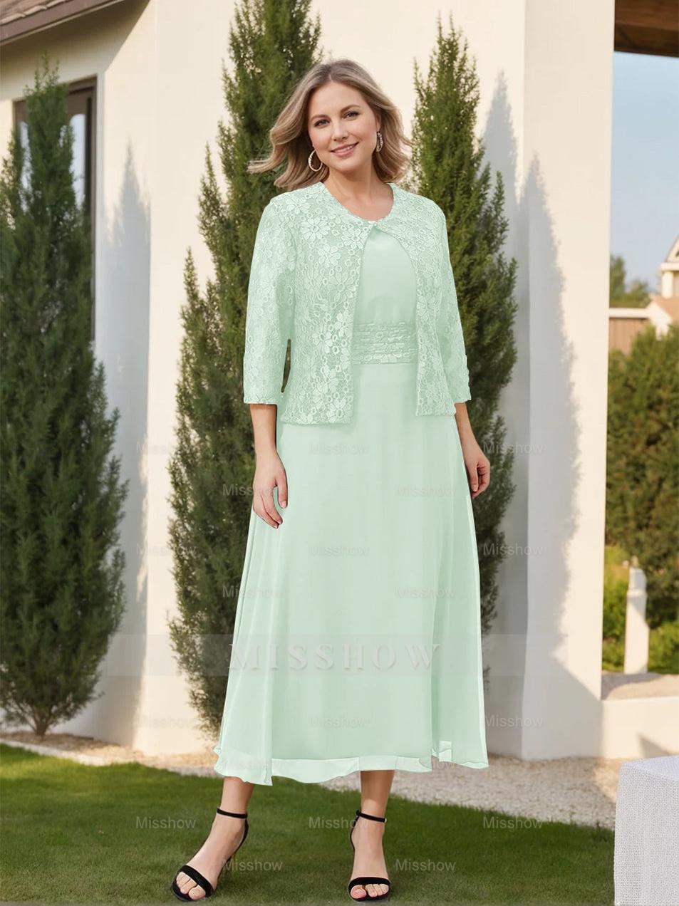 Mother of the Bride A-Line/Princess Dresses Featuring Applique and Jacket