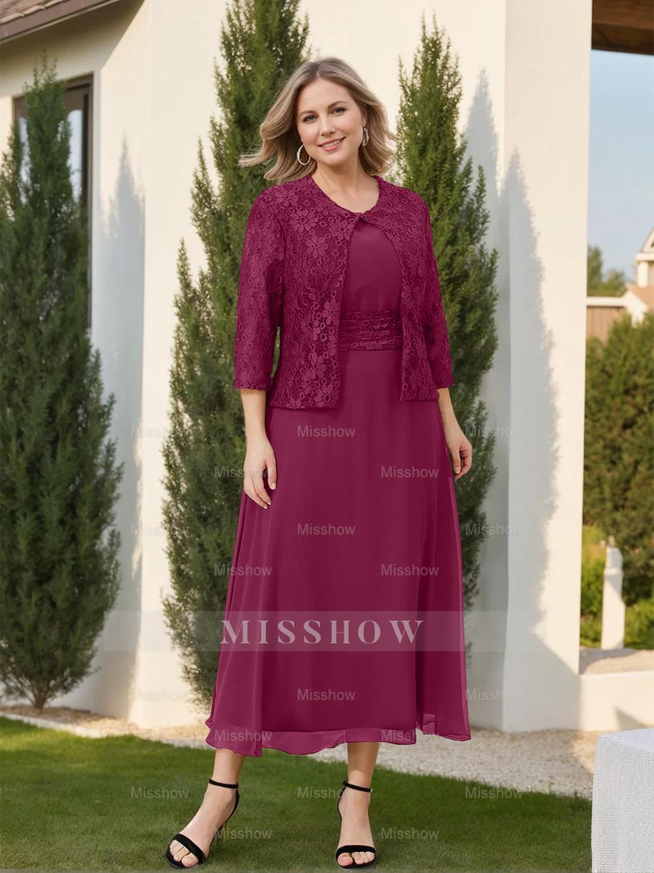 Mother of the Bride A-Line/Princess Dresses Featuring Applique and Jacket