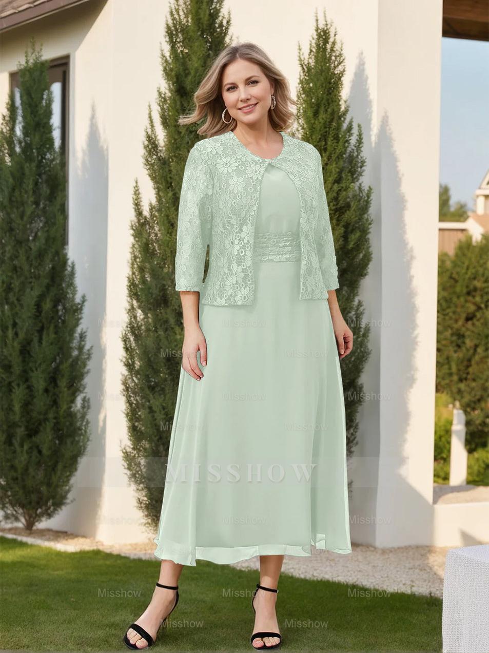 Mother of the Bride A-Line/Princess Dresses Featuring Applique and Jacket