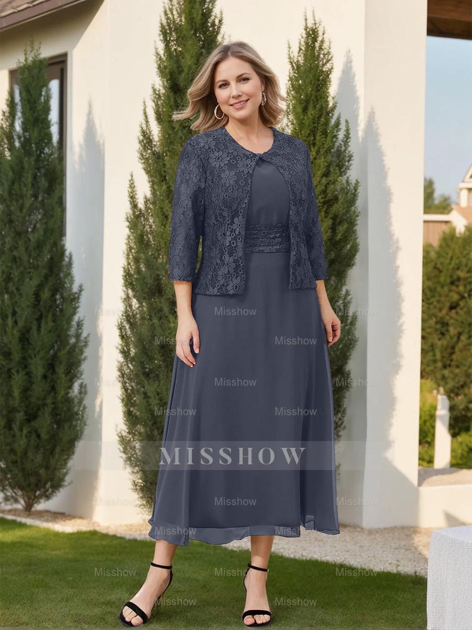 Mother of the Bride A-Line/Princess Dresses Featuring Applique and Jacket