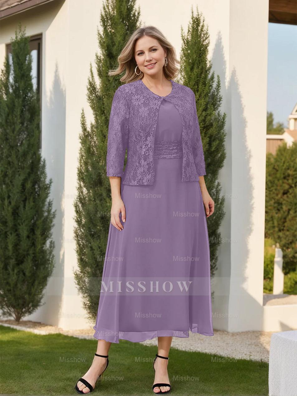 Mother of the Bride A-Line/Princess Dresses Featuring Applique and Jacket