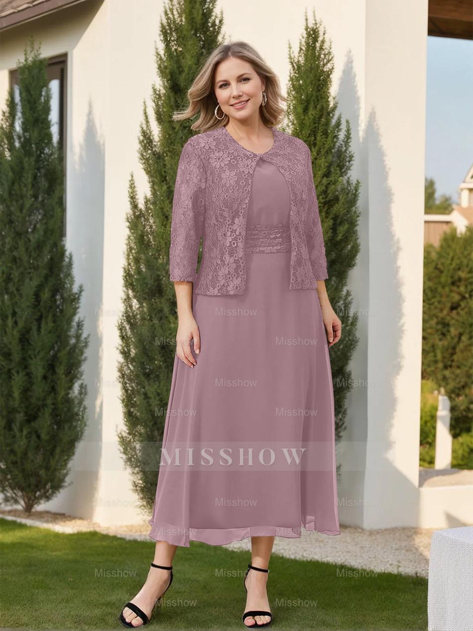 Mother of the Bride A-Line/Princess Dresses Featuring Applique and Jacket