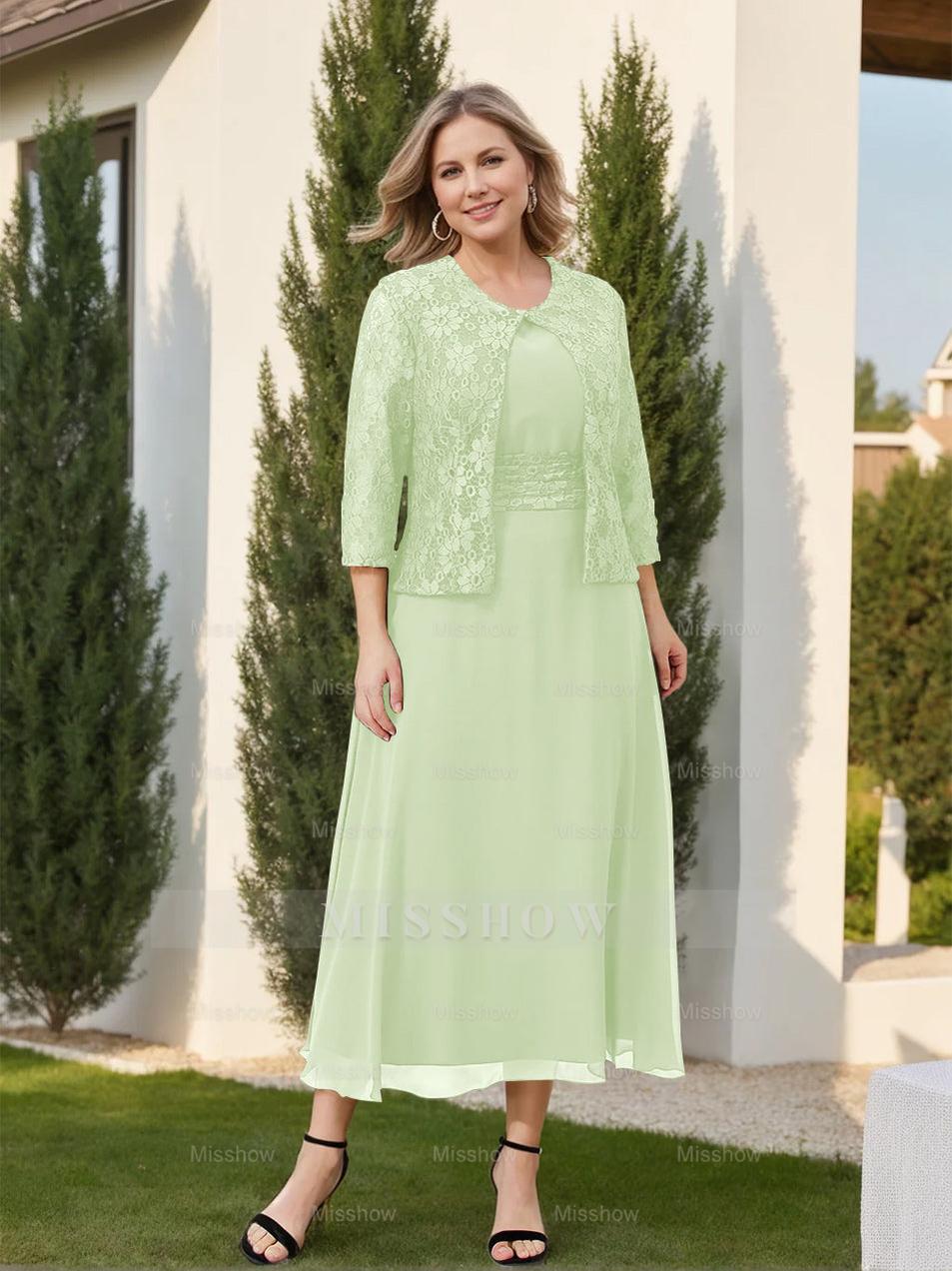 Mother of the Bride A-Line/Princess Dresses Featuring Applique and Jacket