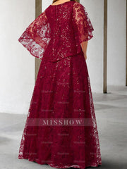 Mother of the Bride Princess A-Line Dresses Featuring Applique and Sequins