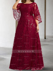 Mother of the Bride Princess A-Line Dresses Featuring Applique and Sequins