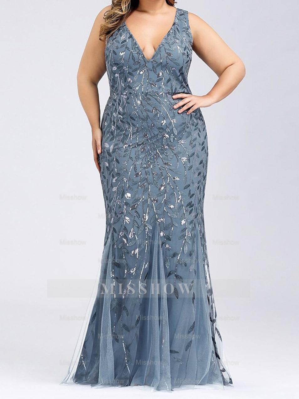 Mother of the Bride Sequined Dresses in Trumpet/Mermaid Styles