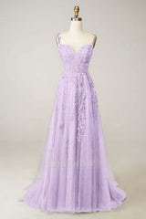Navy Sweetheart Sleeveless A-line Tulle Lace Applique Floor Length Formal Evening Dress