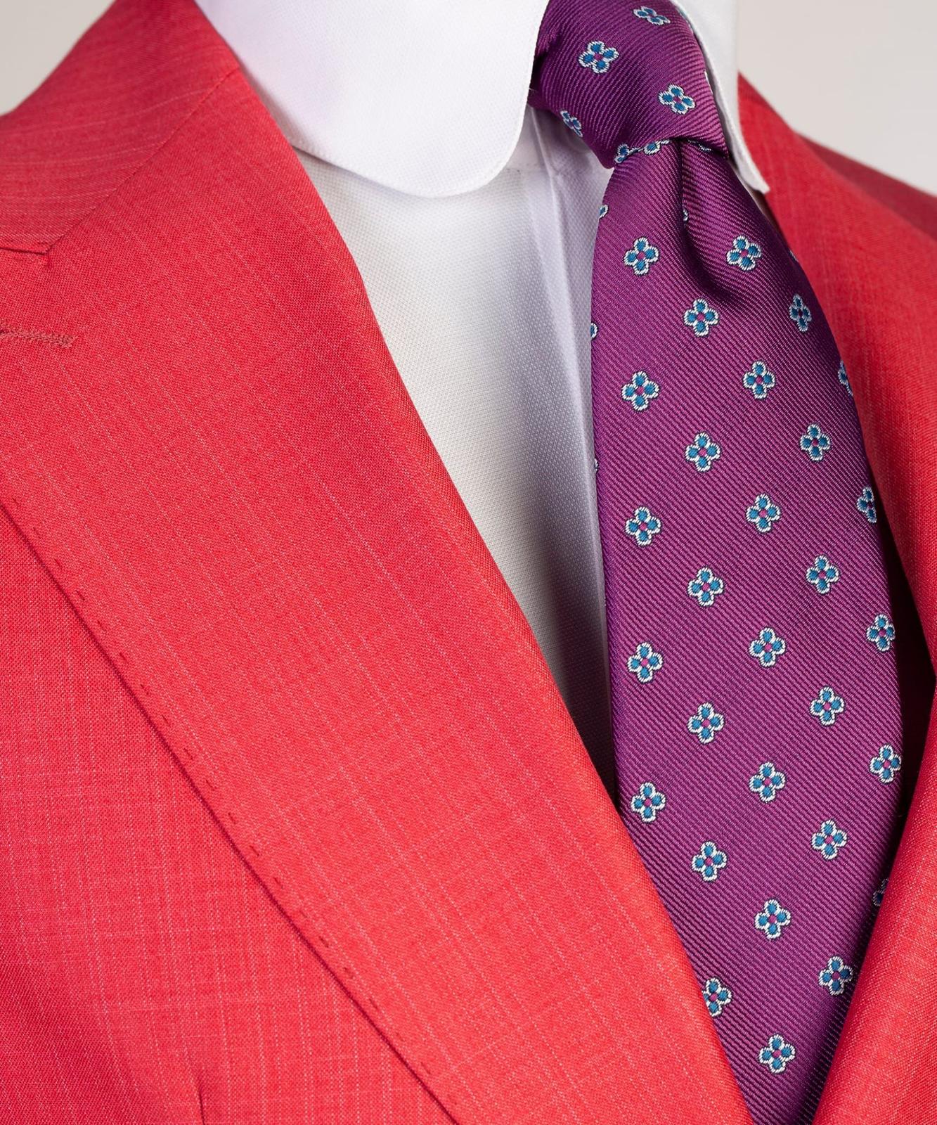 New Red Double Breasted Peak Lapel Fashionable Prom Men’s Suits