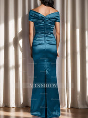 Off-the-Shoulder Column Gowns for the Mother of the Bride