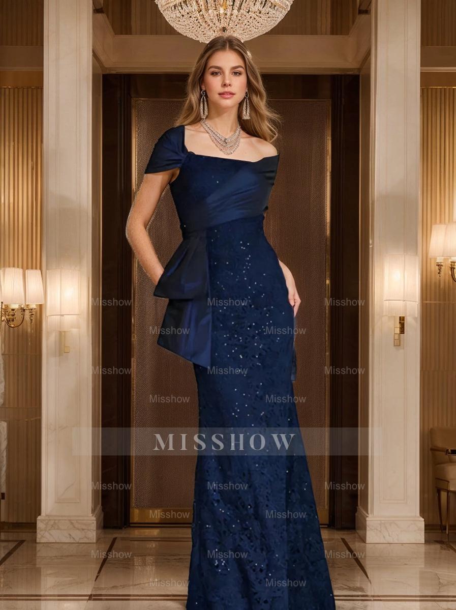 Off-the-Shoulder Lace Trumpet/Mermaid Mother of the Bride Dresses Featuring Applique & Beading