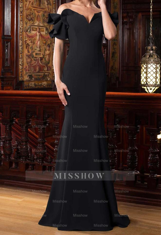 Off-the-Shoulder Mother of the Bride Dresses in Trumpet/Mermaid Style