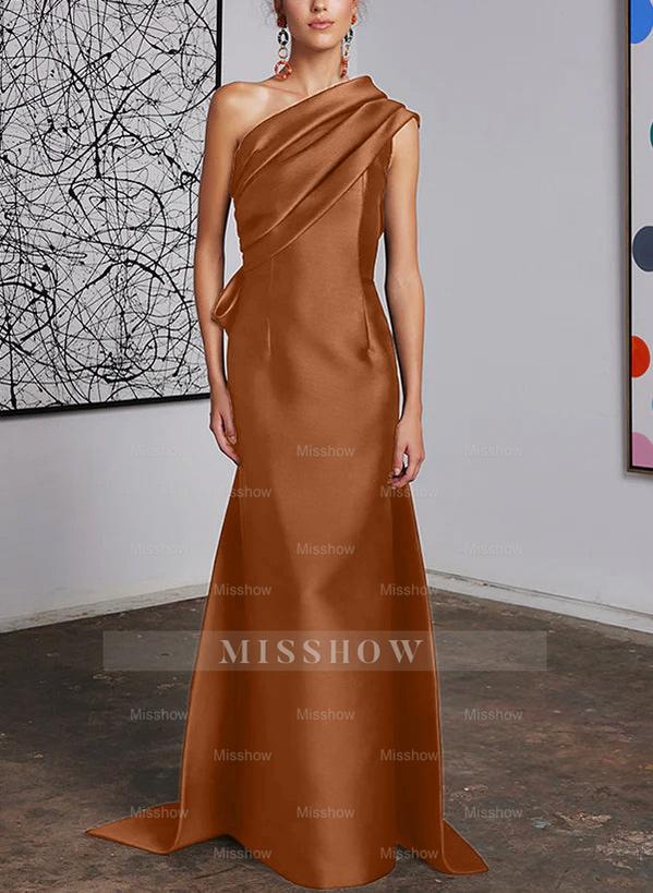 One-Shoulder Sheath/Column Gown for the Mother of the Bride