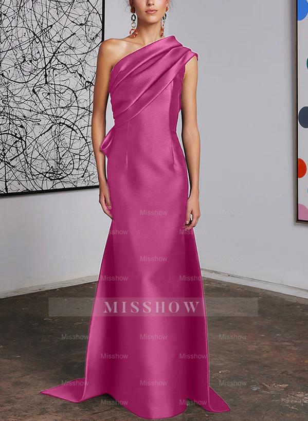 One-Shoulder Sheath/Column Gown for the Mother of the Bride