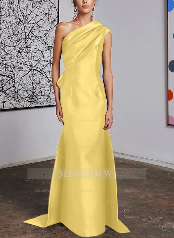 One-Shoulder Sheath/Column Gown for the Mother of the Bride