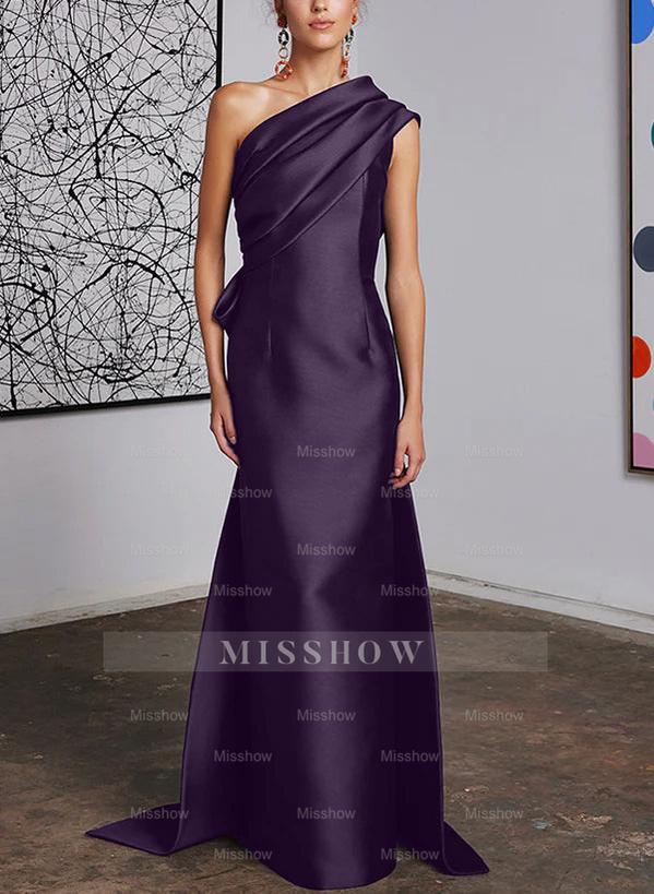 One-Shoulder Sheath/Column Gown for the Mother of the Bride