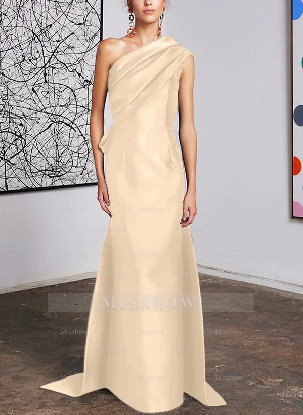 One-Shoulder Sheath/Column Gown for the Mother of the Bride