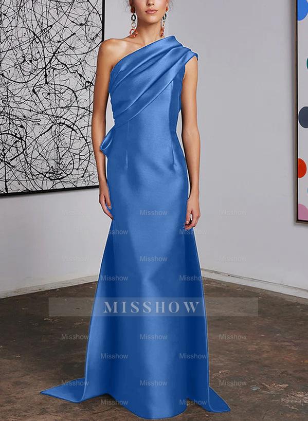 One-Shoulder Sheath/Column Gown for the Mother of the Bride