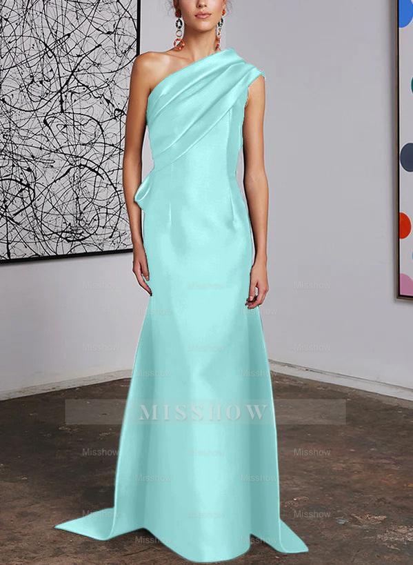 One-Shoulder Sheath/Column Gown for the Mother of the Bride