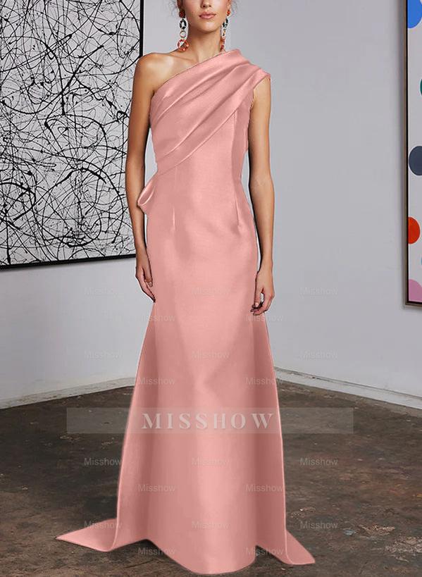 One-Shoulder Sheath/Column Gown for the Mother of the Bride