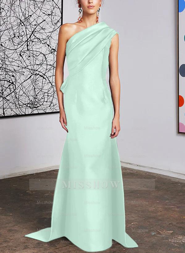 One-Shoulder Sheath/Column Gown for the Mother of the Bride