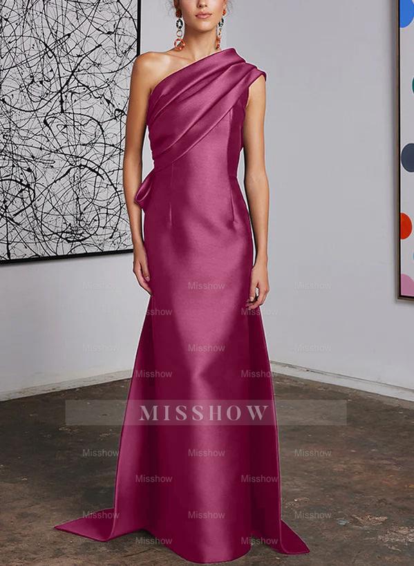 One-Shoulder Sheath/Column Gown for the Mother of the Bride