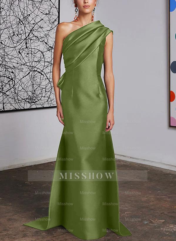 One-Shoulder Sheath/Column Gown for the Mother of the Bride