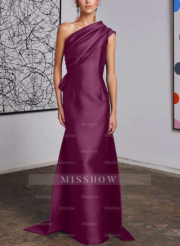 One-Shoulder Sheath/Column Gown for the Mother of the Bride