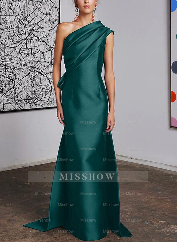 One-Shoulder Sheath/Column Gown for the Mother of the Bride
