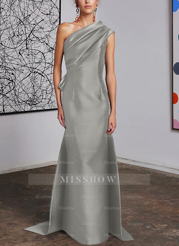 One-Shoulder Sheath/Column Gown for the Mother of the Bride