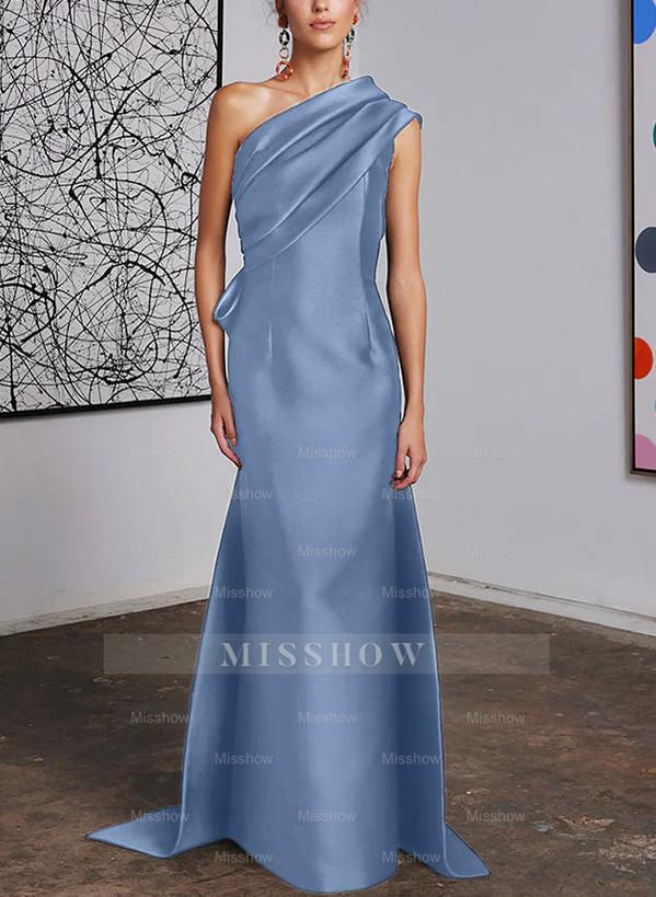 One-Shoulder Sheath/Column Gown for the Mother of the Bride