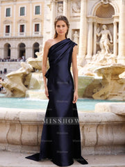One-Shoulder Sheath/Column Gown for the Mother of the Bride