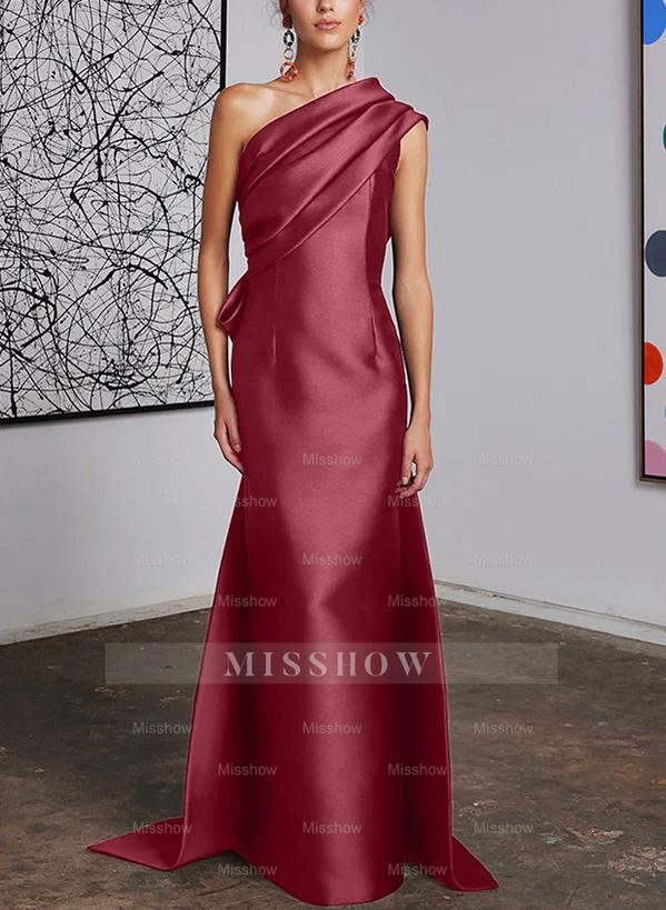 One-Shoulder Sheath/Column Gown for the Mother of the Bride