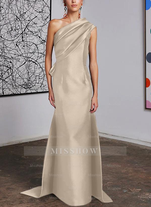 One-Shoulder Sheath/Column Gown for the Mother of the Bride