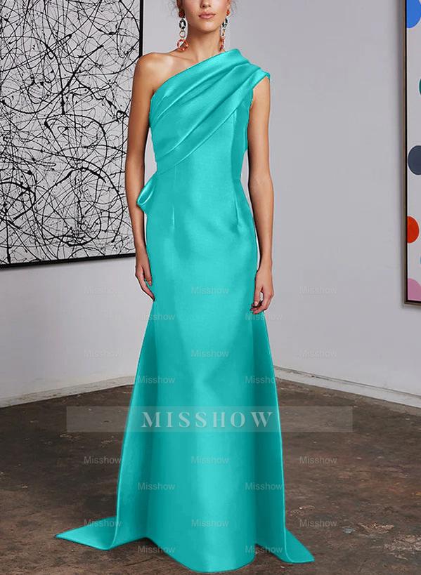 One-Shoulder Sheath/Column Gown for the Mother of the Bride