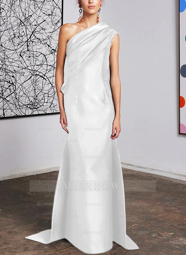 One-Shoulder Sheath/Column Gown for the Mother of the Bride