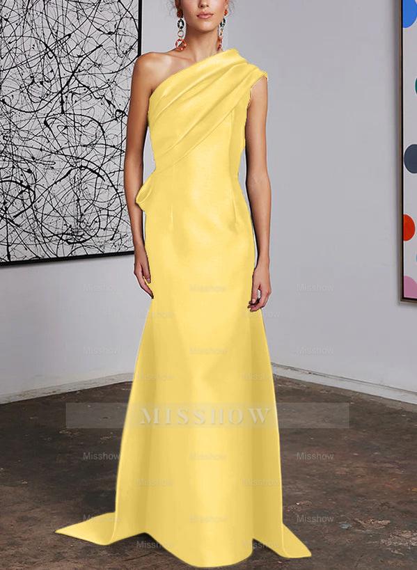One-Shoulder Sheath/Column Gown for the Mother of the Bride
