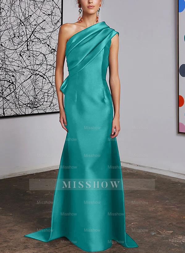 One-Shoulder Sheath/Column Gown for the Mother of the Bride