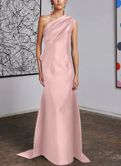 One-Shoulder Sheath/Column Gown for the Mother of the Bride