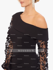 One-shoulder Trumpet/Mermaid Floor-Length Mother of the Bride & Groom Dress with Applique