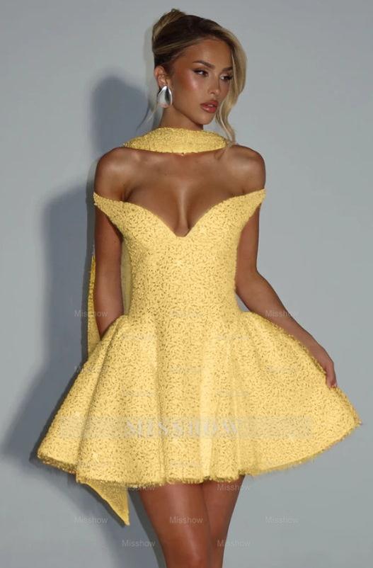 Pink Rhinestone Sweetheart Sleeveless Fit and Flare Sequined Mini Formal Evening Dress