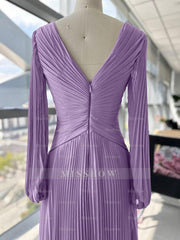 Plus Size V-Neck A-Line Princess Gown for the Mother of the Bride with Ruched Detail