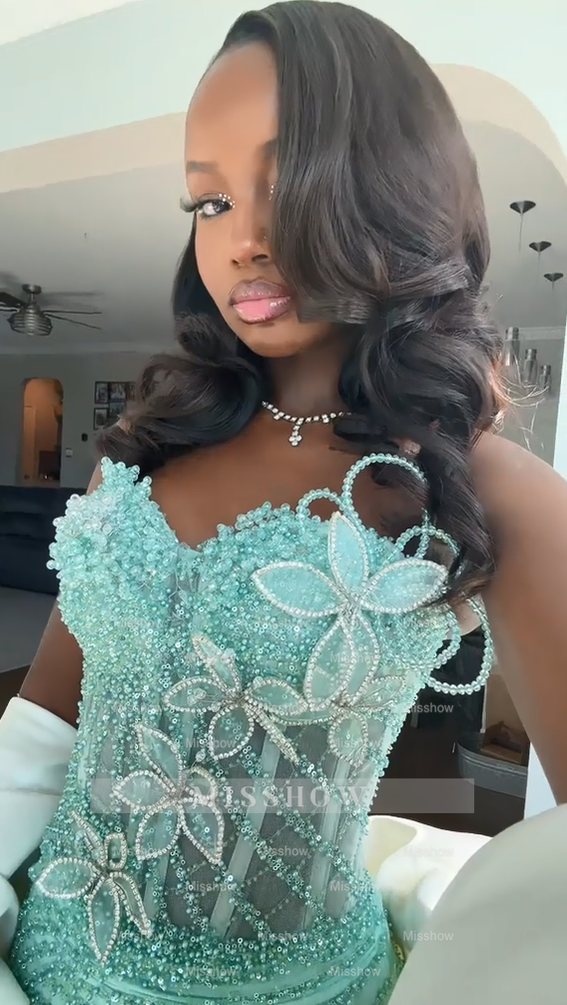 mint strapless prom dress A-line Strapless Pleats Mint Satin Long Formal Prom Dress