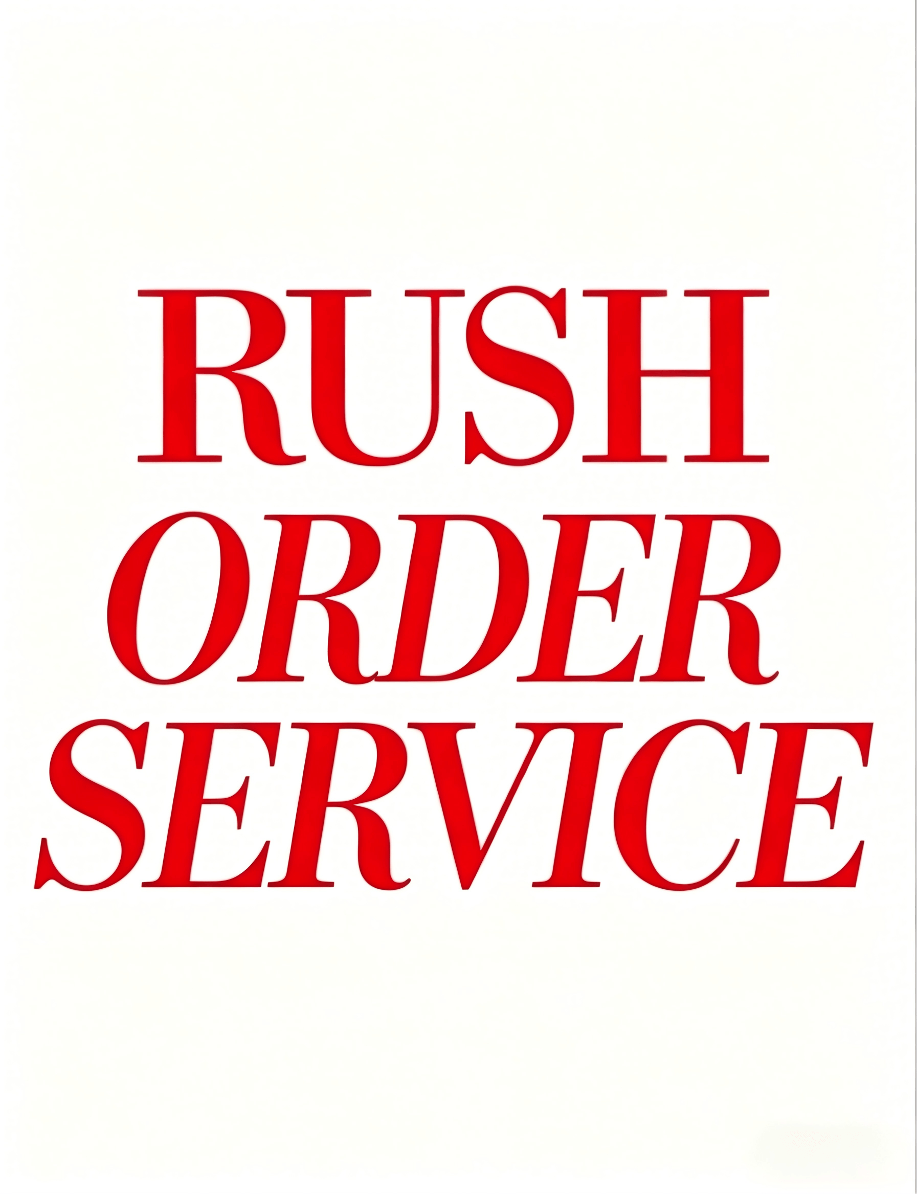 Rush Order Service