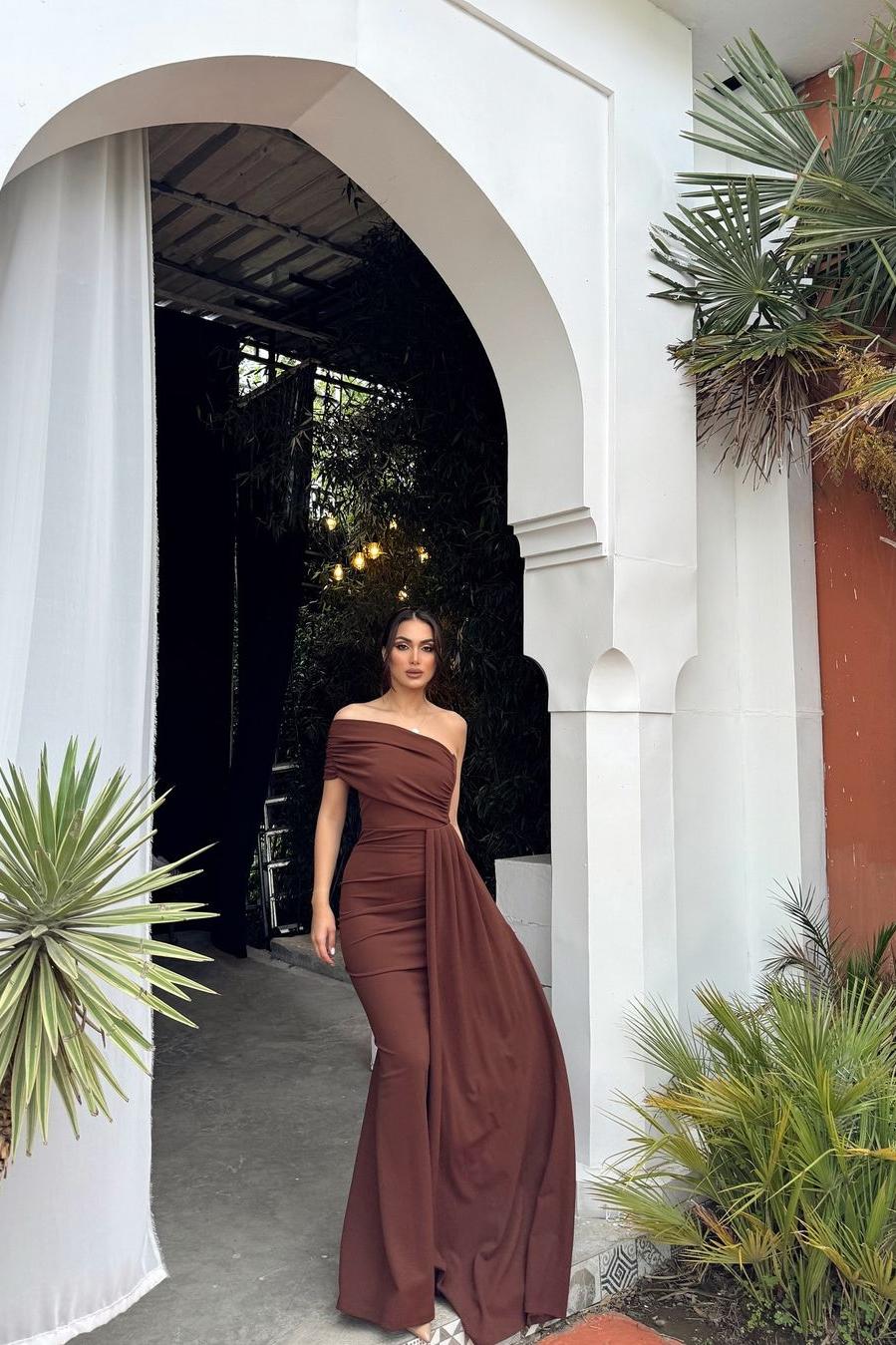 Sage Green Off-the-Shoulder Sleeveless Ruching Bodycon Floor Length Formal Evening Dress