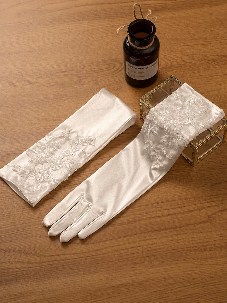 Satin Wedding Gloves